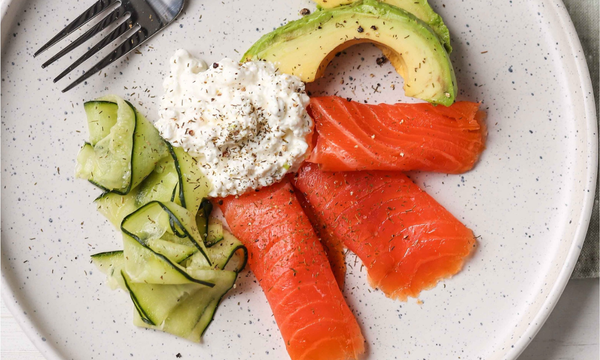 Cottage Cheese & Salmon Platter